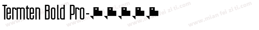 Termten Bold Pro字体转换